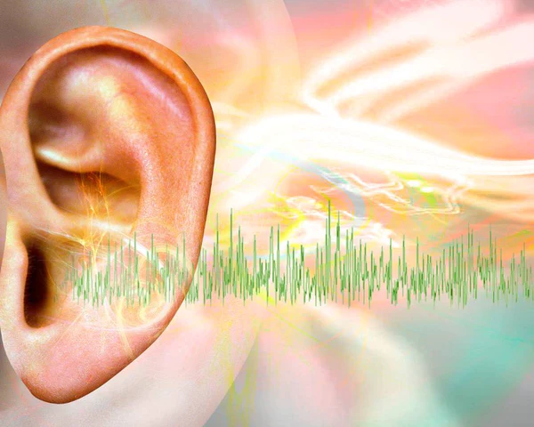 Illustration du bruit des acouphènes